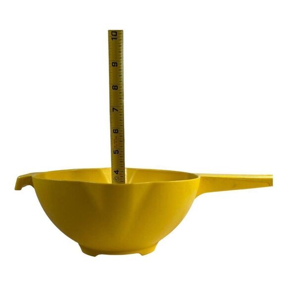 Vintage Tupperware Yellow Spout Strainer Colander with Handle.  READ - Picture 6 of 6